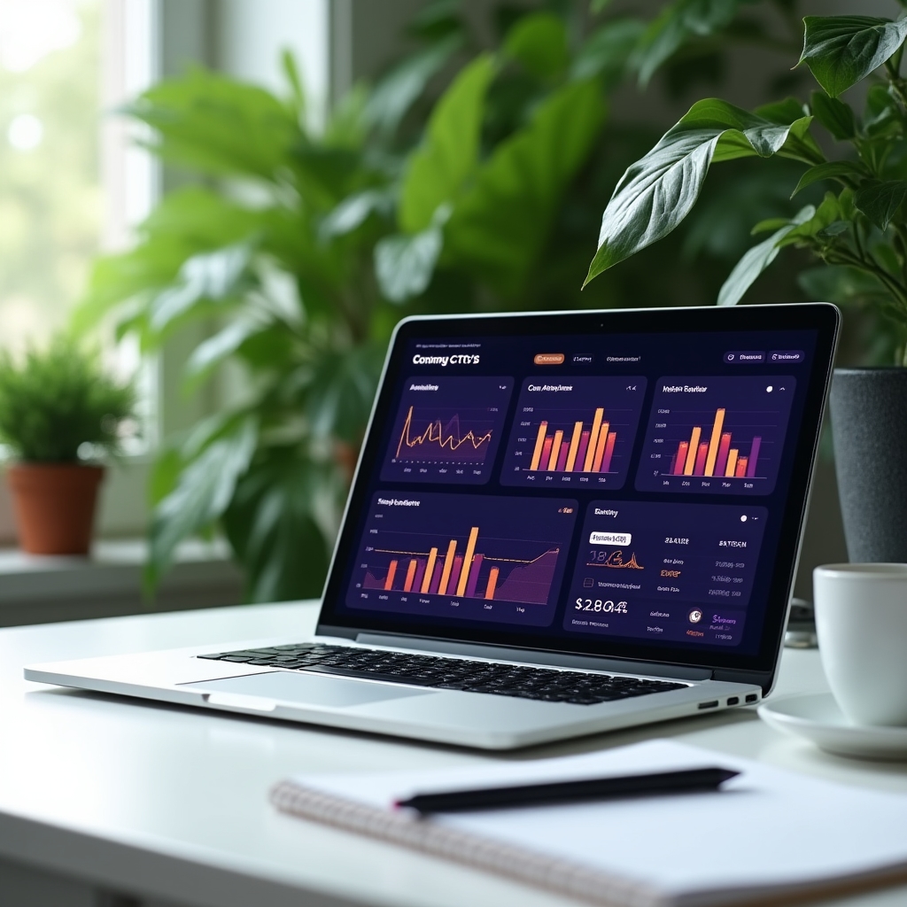 Dashboard cu date din campanie publicitară online